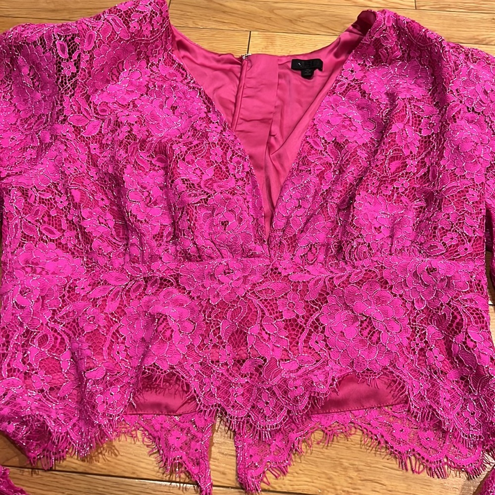 Pink lacey top